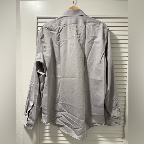 Calvin Klein Performance Men's Silver Dress Shirt - Picture 3 of 3